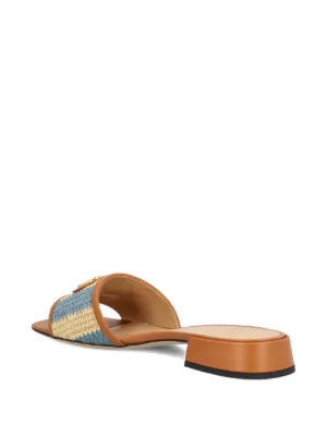 Valentino Garavani  logo-embellished woven sandals