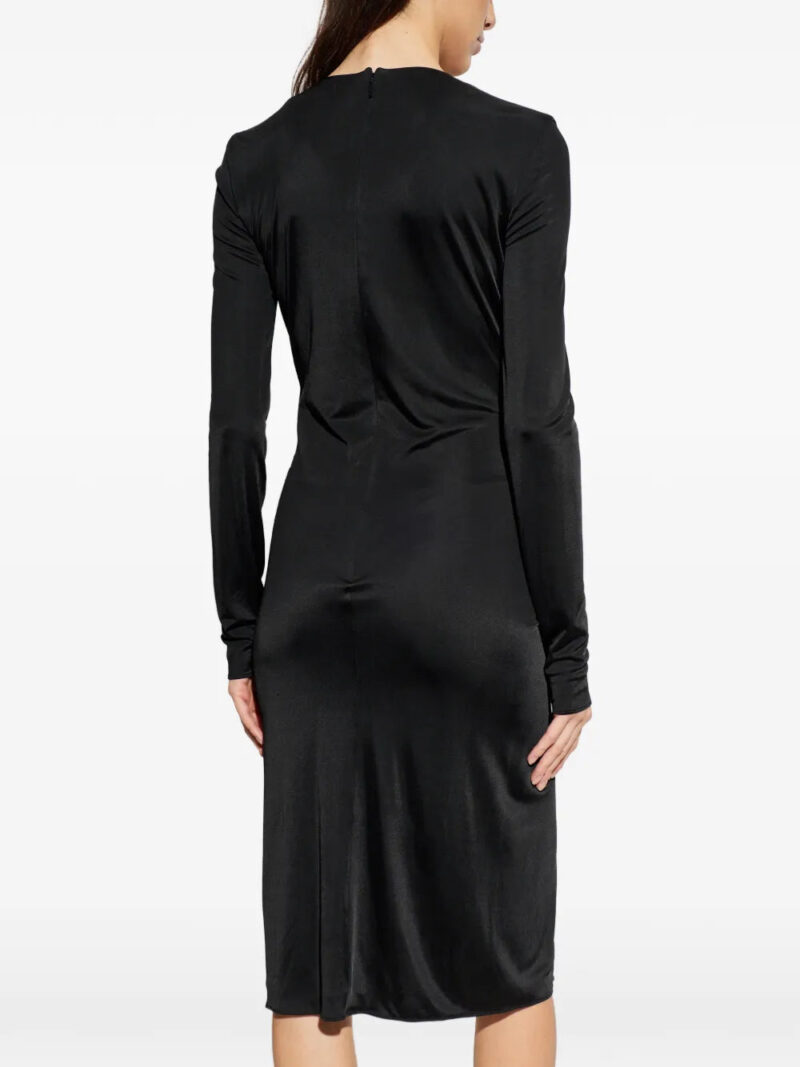 Versace  Medusa-plaque draped dress