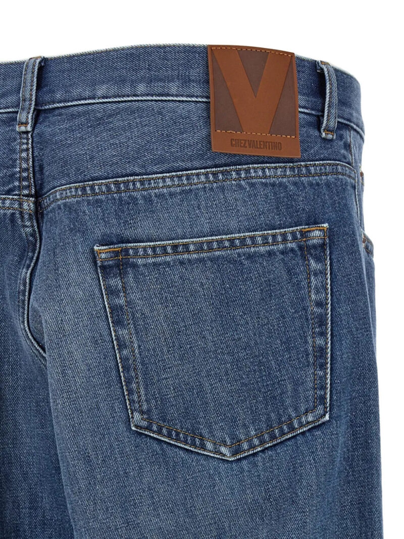Valentino Garavani button-fastening five-pocket jeans