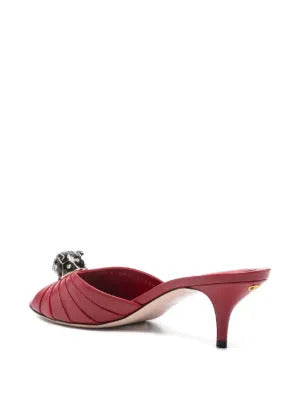 Valentino Garavani  embellishment pleated sandals