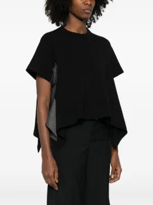 sacai  chest-pocket asymmetric T-shirt