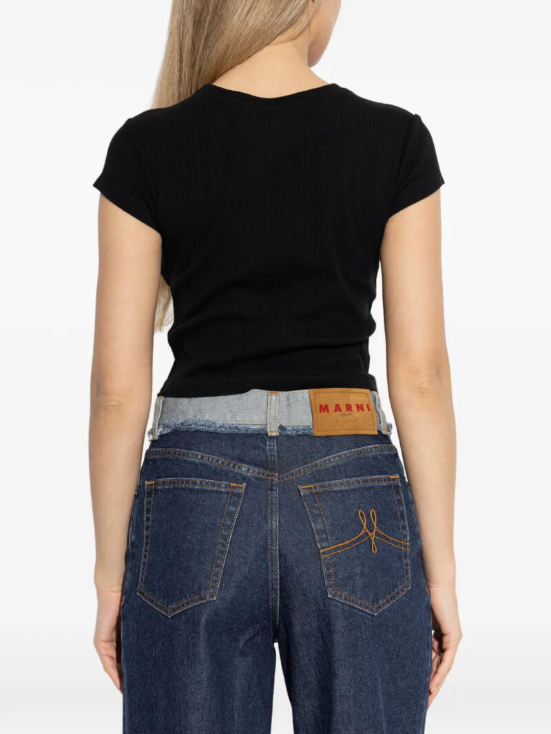 Vivienne Westwood  orb-embroidered crop T-shirt