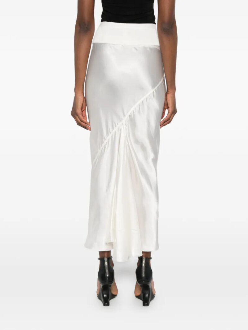 Rick Owens gathered midi skirt