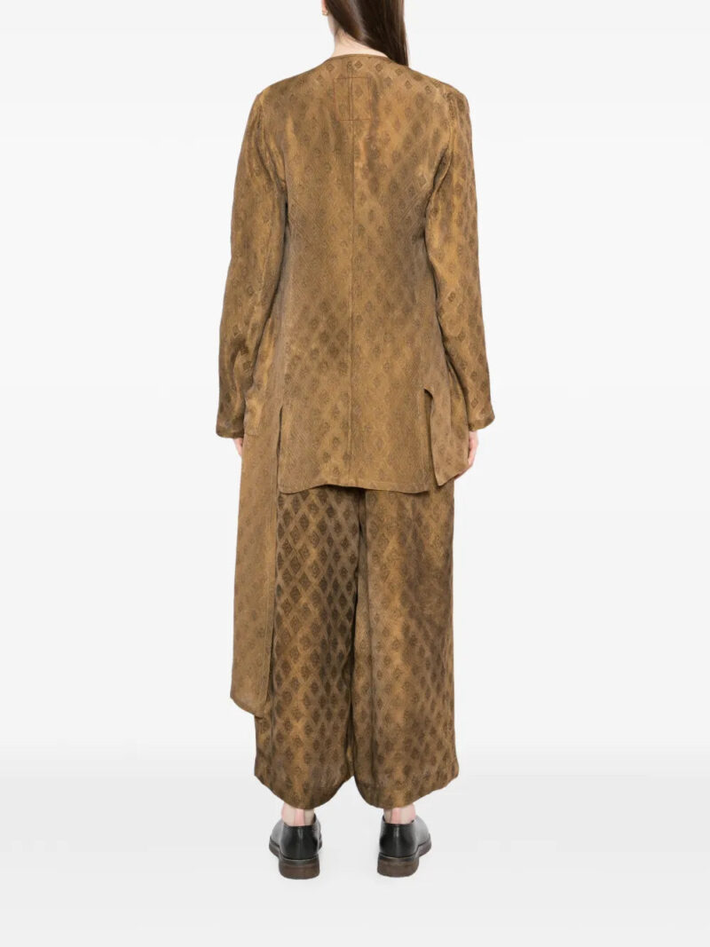 Uma Wang  diamond jacquarded kunto warp jacket