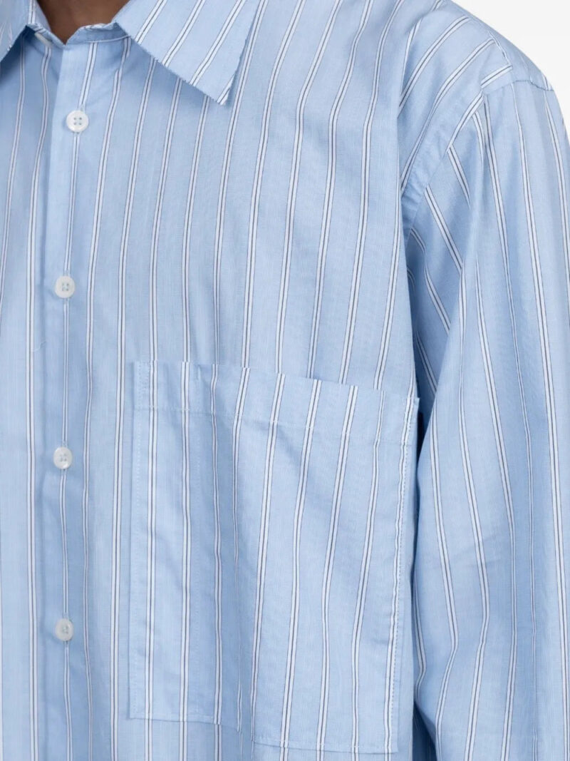 Universal Works square-pocket striped shirt