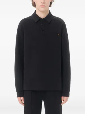 Valentino Garavani  cotton polo shirt with VGold