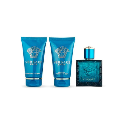 Versace Eros Eau De Toilette for Men 3 Piece Gift Set