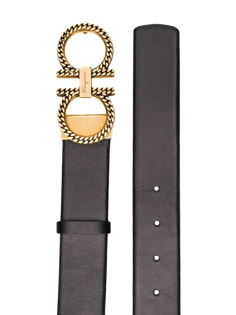 Ferragamo double Gancini buckle belt
