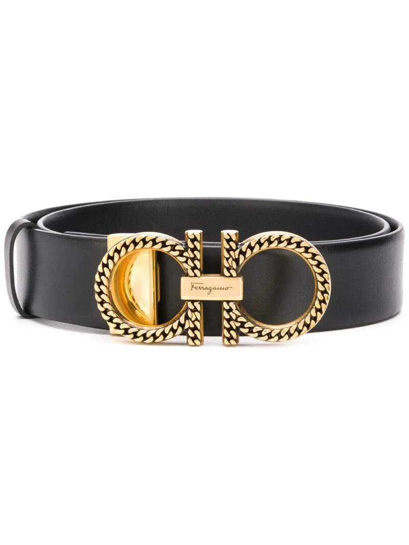 Ferragamo double Gancini buckle belt
