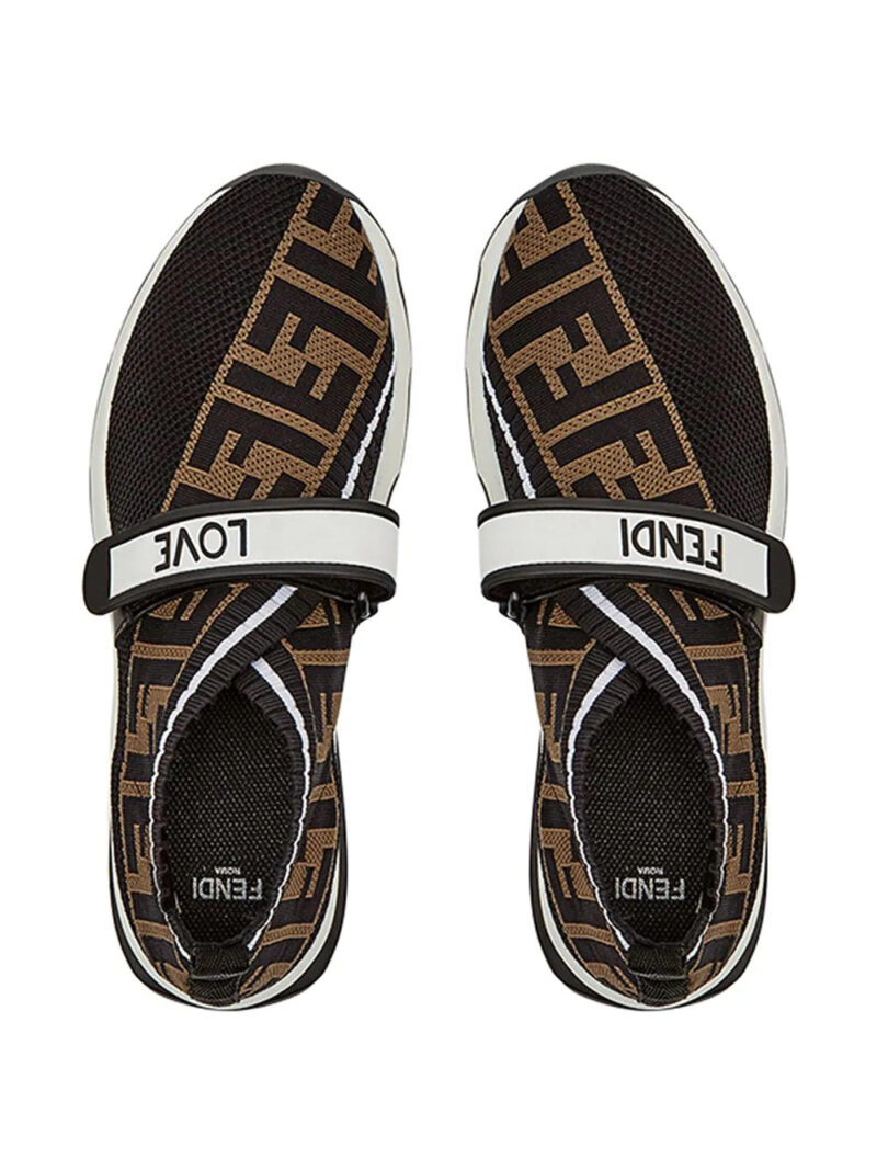 Fendi Rockoko FF motif inlay sneakers