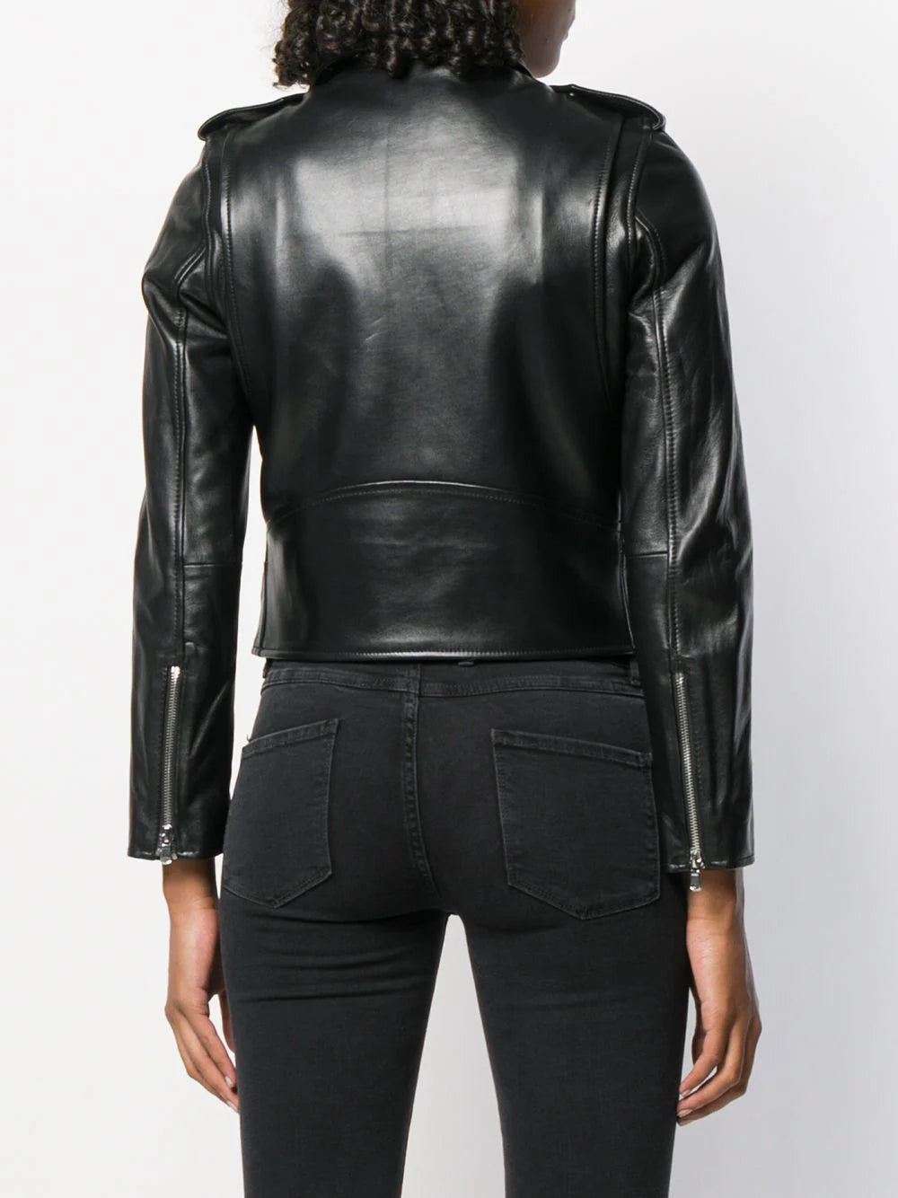 SANDRO cropped biker jacket - Image 4