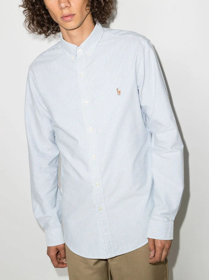 Polo Ralph Lauren  logo-embroidered striped shirt
