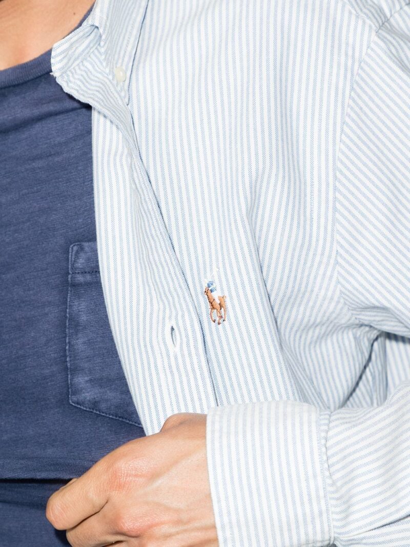 Polo Ralph Lauren  logo-embroidered striped shirt