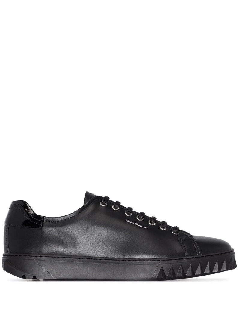Ferragamo  Cube leather sneakers