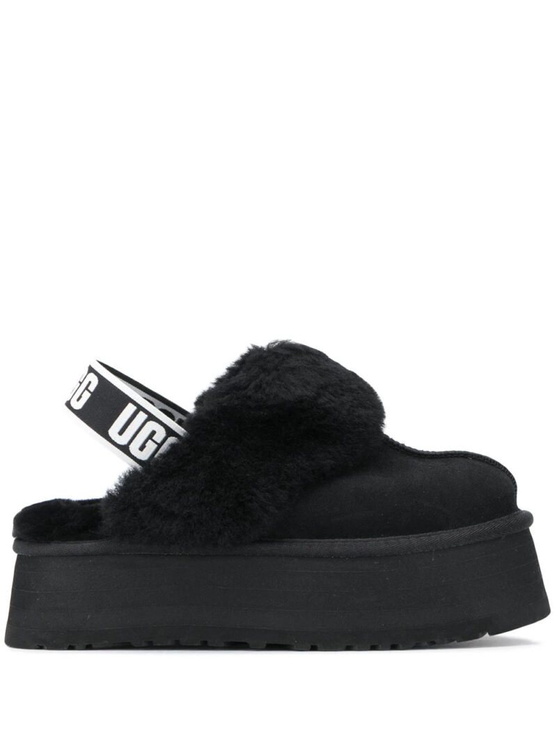 UGG  faux fur slingback mules