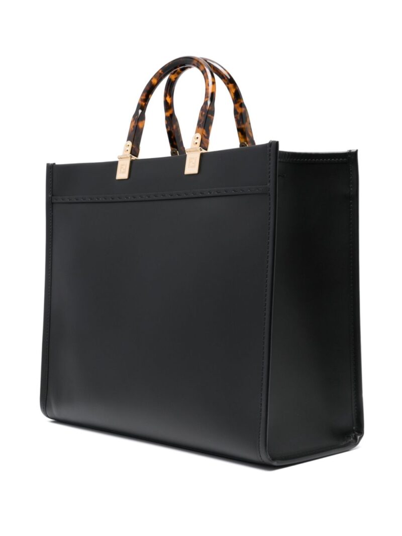FENDI  Sunshine logo-debossed tote