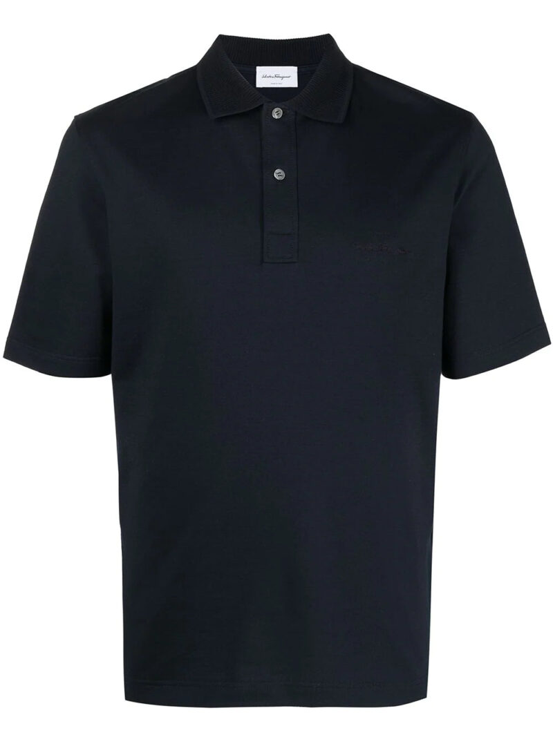 Ferragamo  logo-embroidered polo shirt