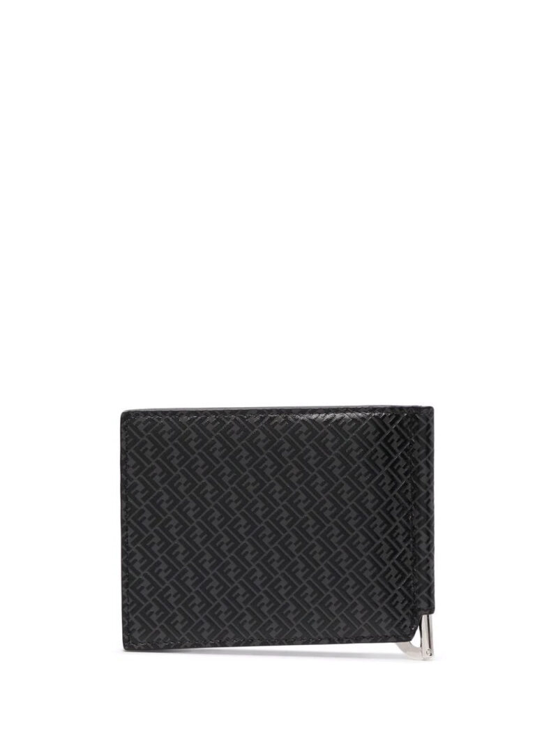 Fendi micro FF-print embossed cardholder