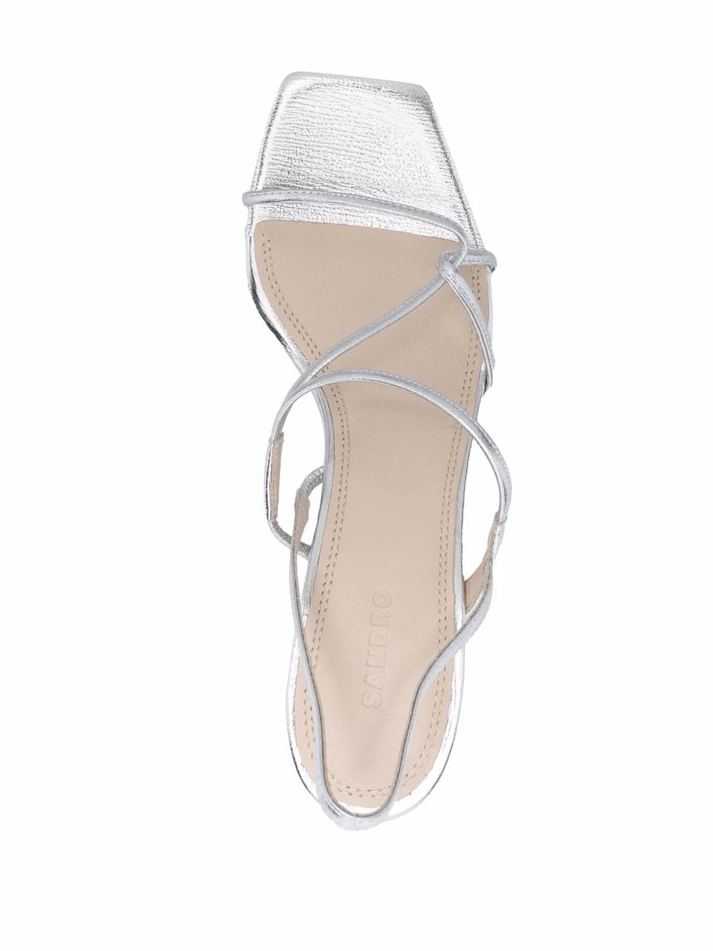 SANDRO 70mm strappy leather sandals - Image 4