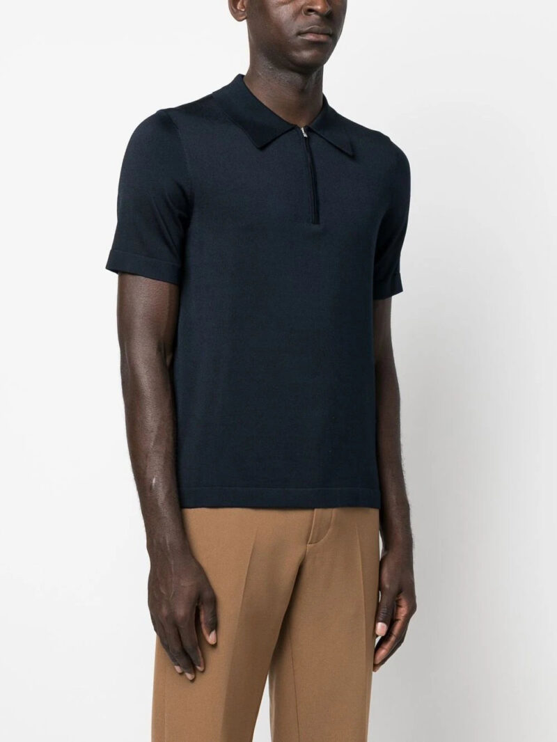 SANDRO  Pablo zip-up polo shirt