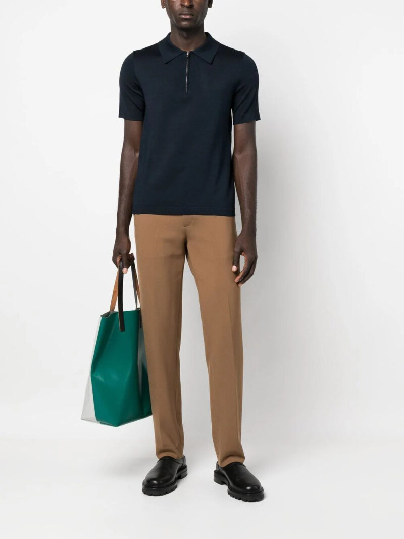 SANDRO  Pablo zip-up polo shirt