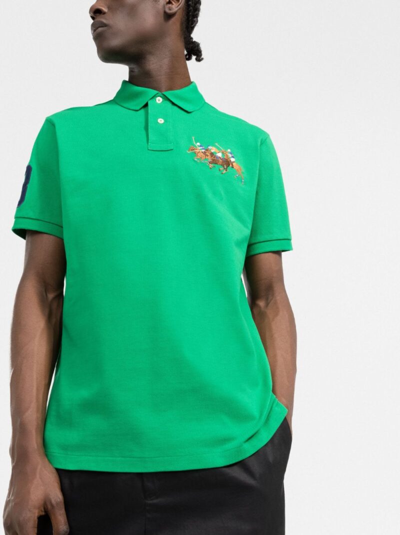 Polo Ralph Lauren  Triple-Pony embroidered cotton polo shirt