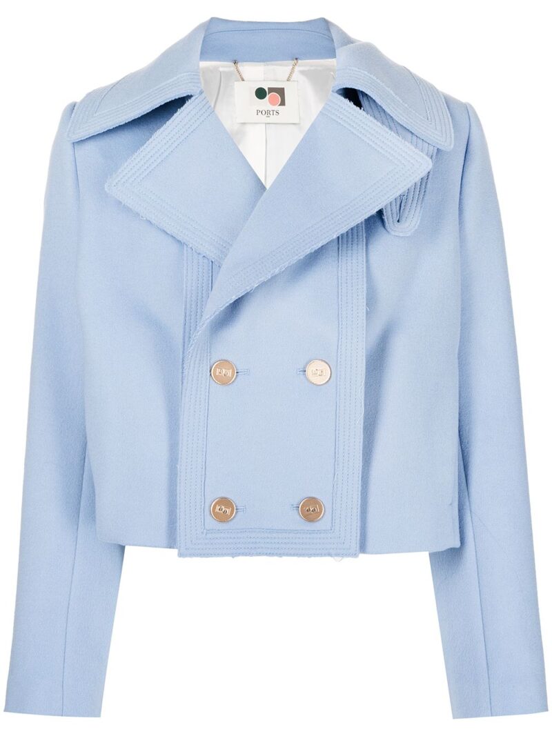 Ports 1961 double-breasted cropped jacket