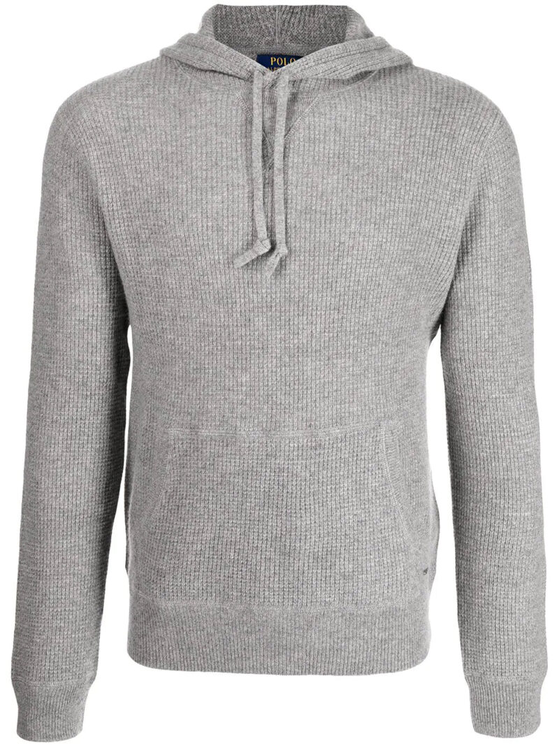 Polo Ralph Lauren  waffle-knit long-sleeve hoodie