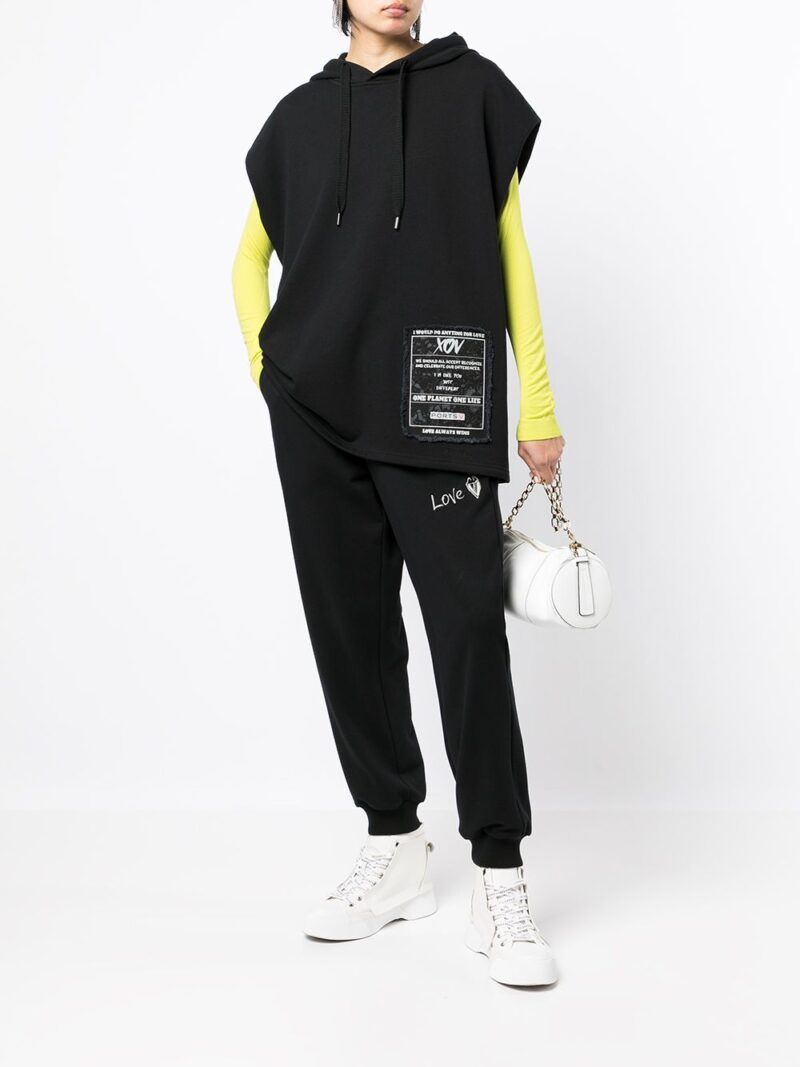 Ports V  logo-patch short-sleeved hoodie