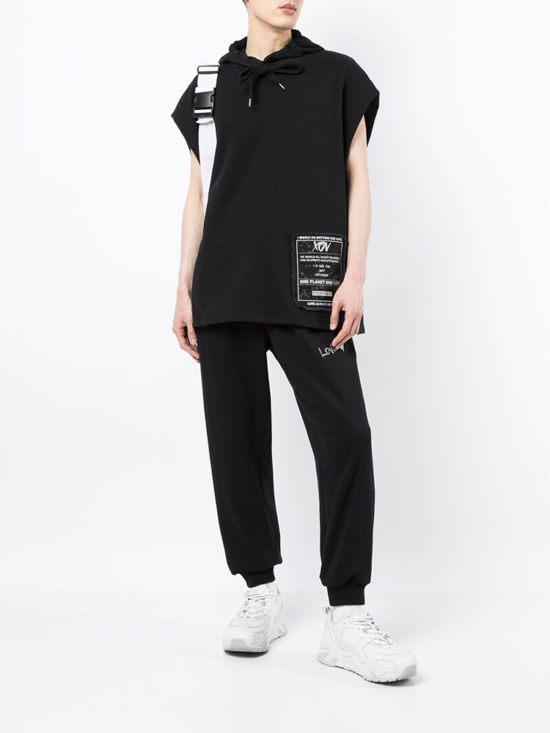 Ports V  logo-patch short-sleeved hoodie