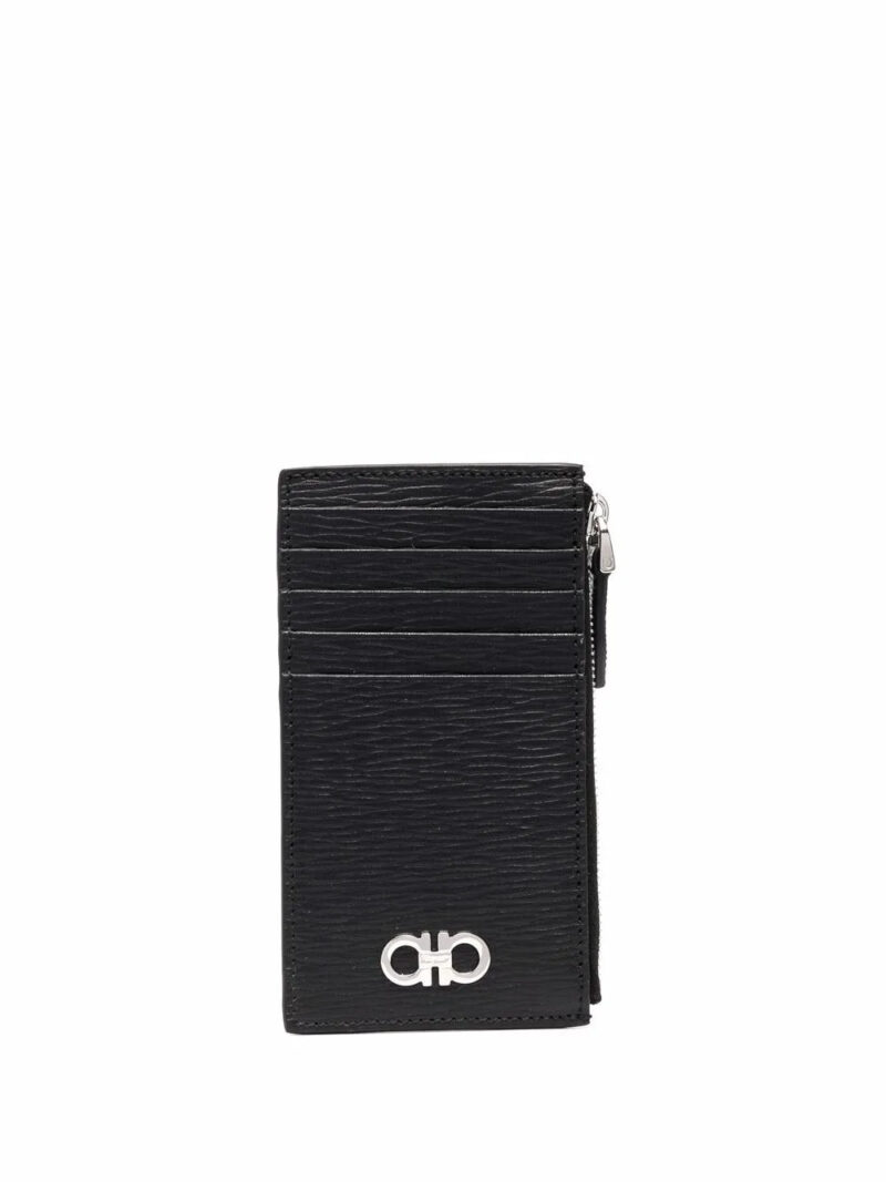 Ferragamo  logo zipped wallet