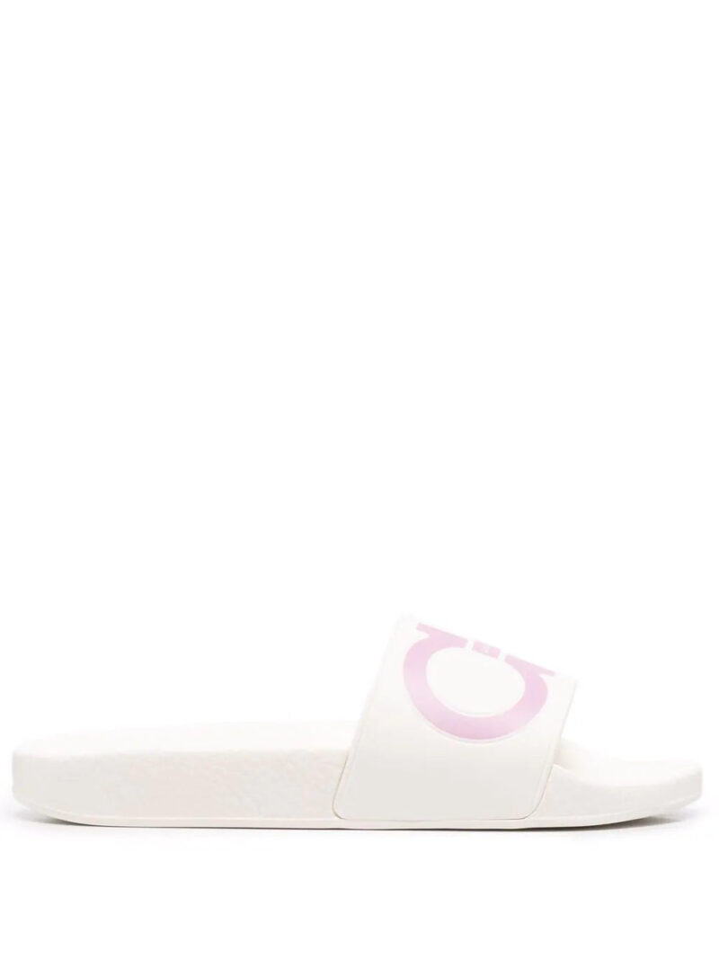 Ferragamo  logo embossed slides