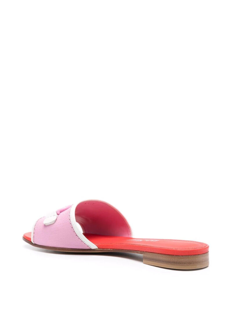 Ferragamo  Gancini colour-block slides