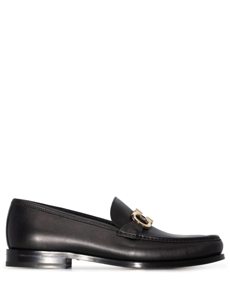 Ferragamo  Gancini buckle leather loafers
