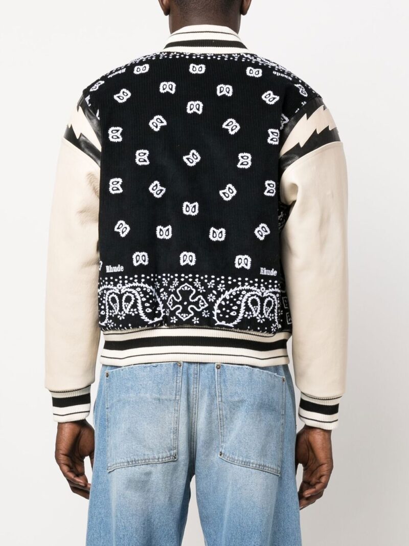 RHUDE  bandana-print bomber jacket