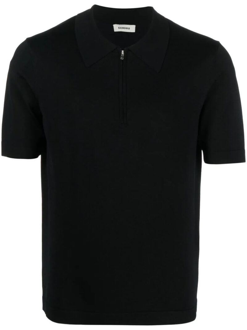 SANDRO  half-zip fastening polo shirt