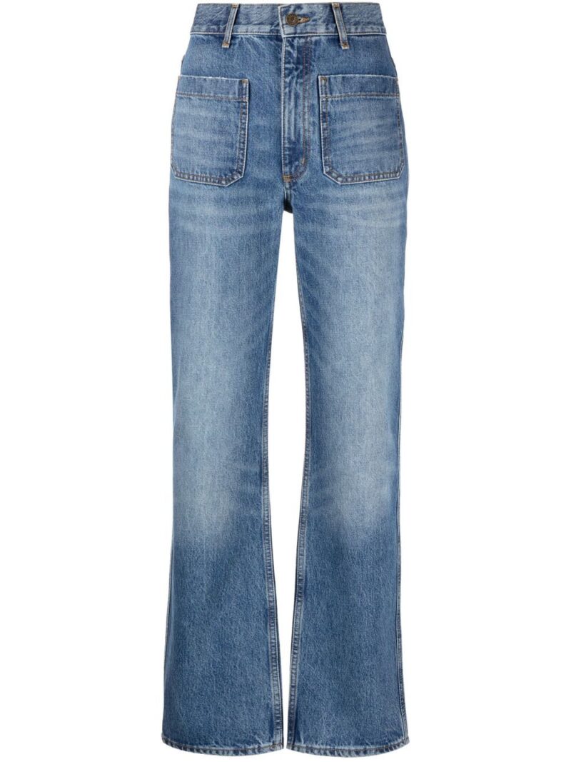 SANDRO  high-waist straight-leg jeans