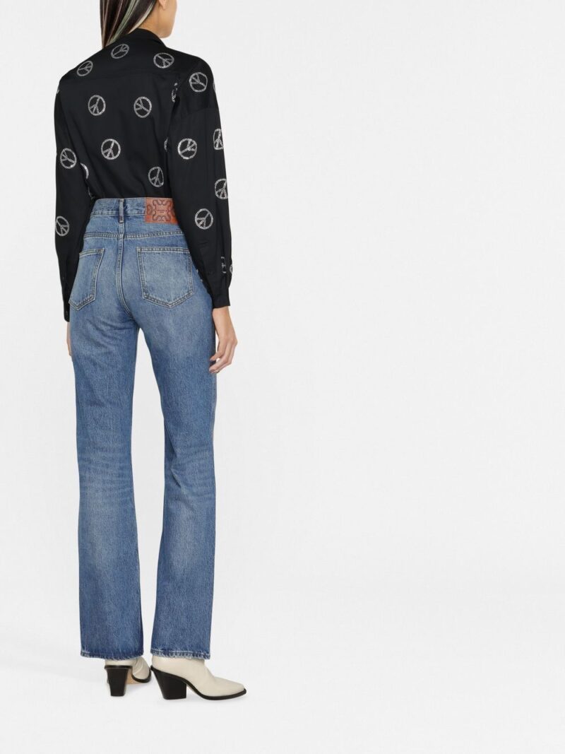 SANDRO high-waist straight-leg jeans