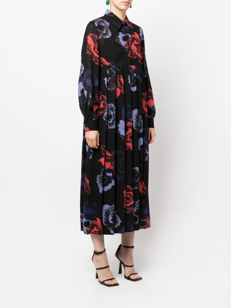 Ferragamo  floral-print midi dress