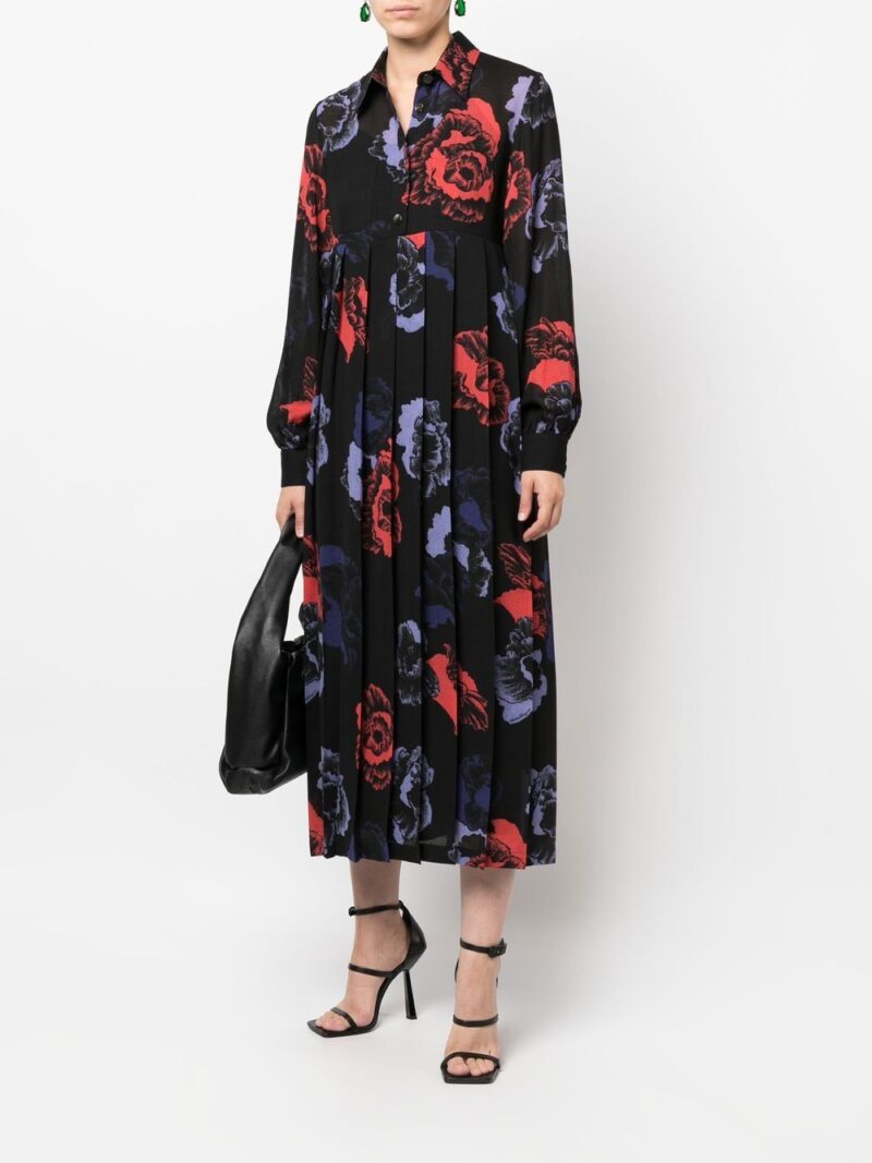 Ferragamo  floral-print midi dress