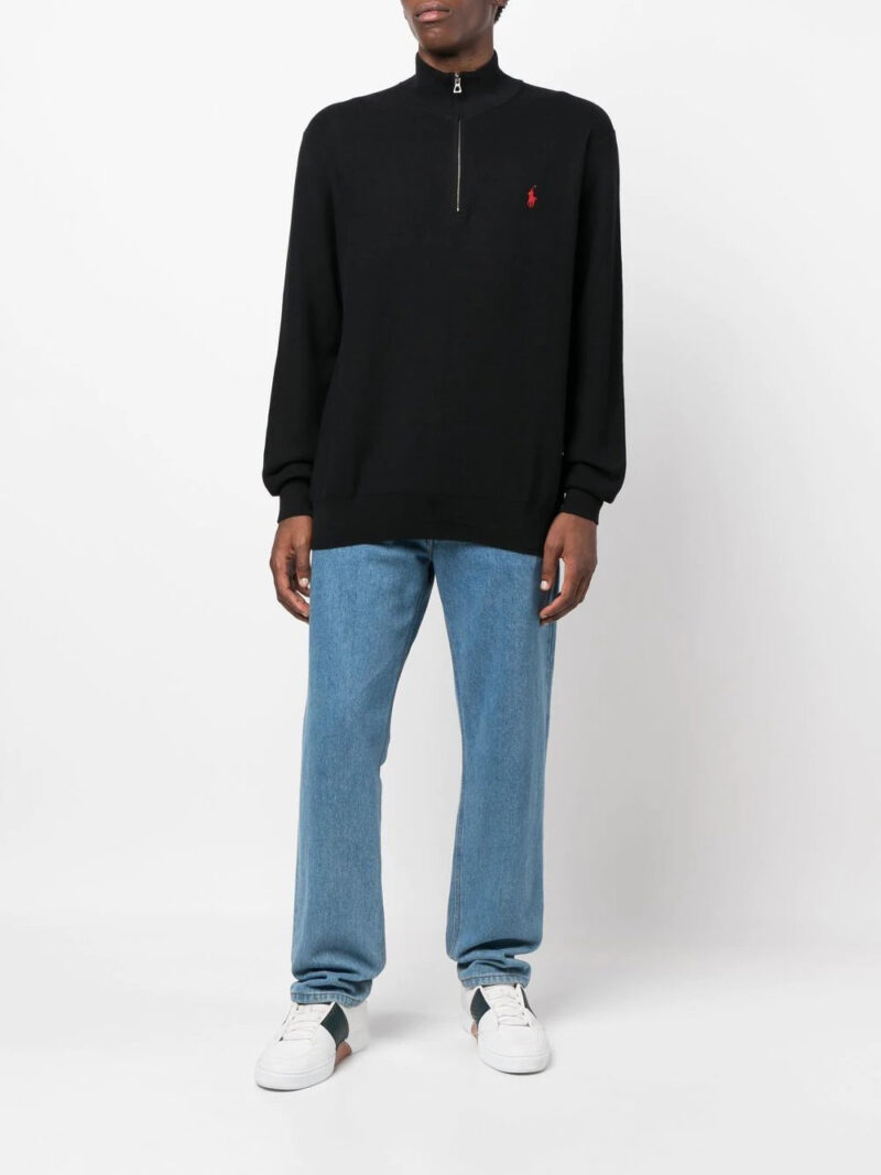 Polo Ralph Lauren  logo-embroidered zip-up sweatshirt