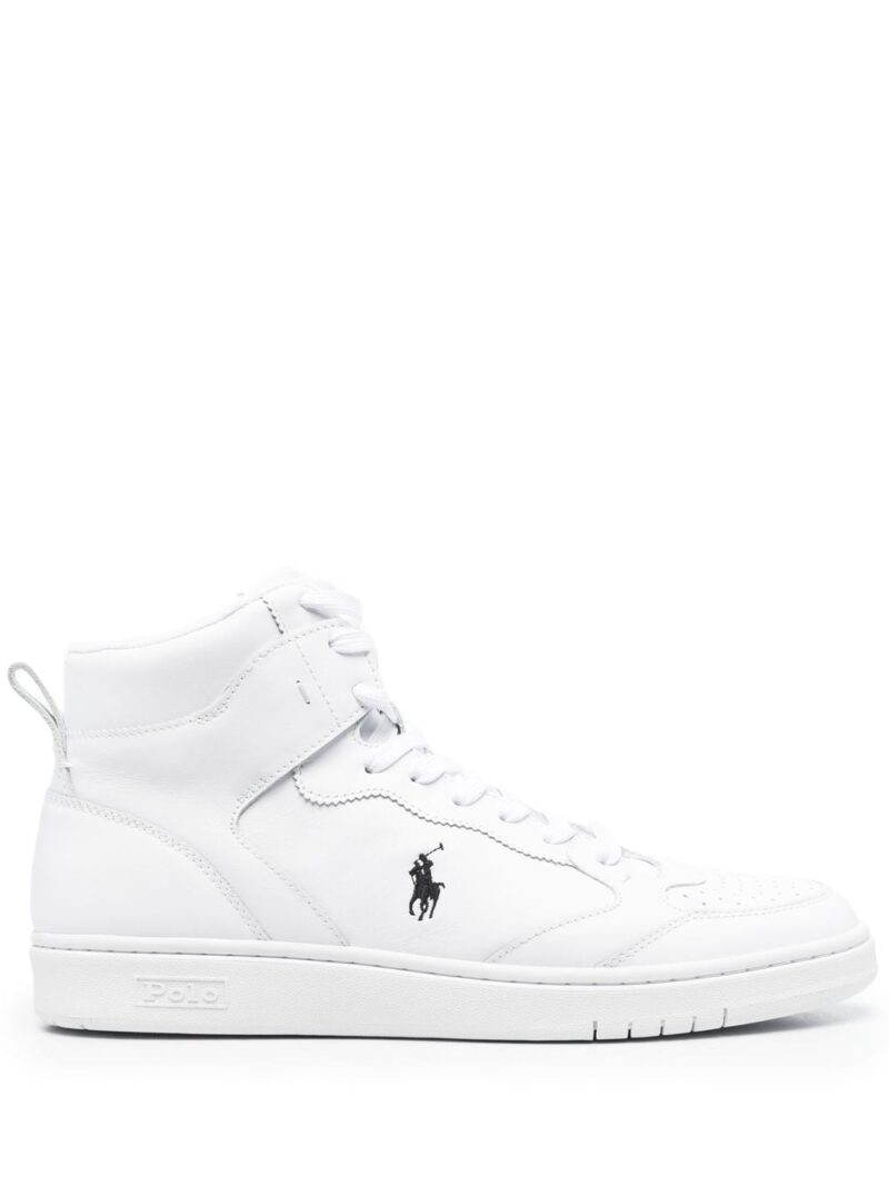 Polo Ralph Lauren logo-embroidered high-top sneakers