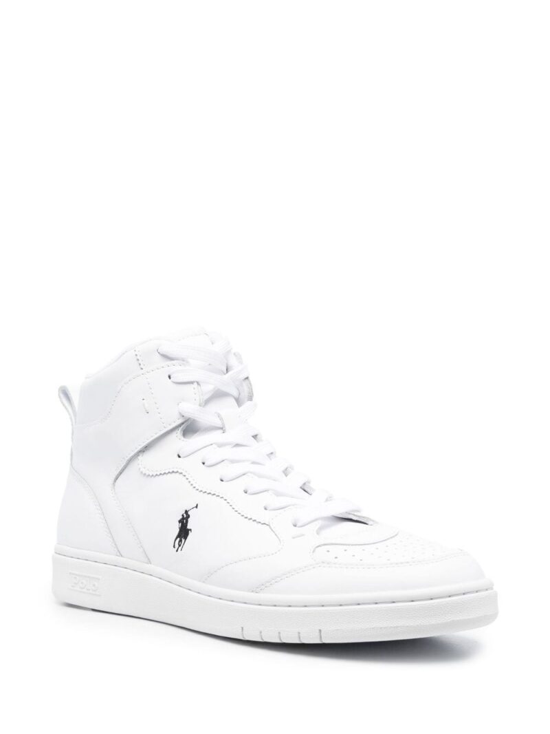 Polo Ralph Lauren logo-embroidered high-top sneakers