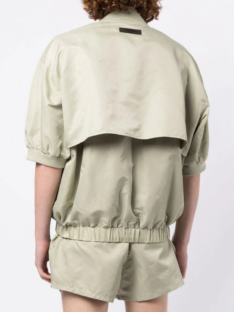 FEAR OF GOD ESSENTIALS  half-zip band-collar sweatshirt