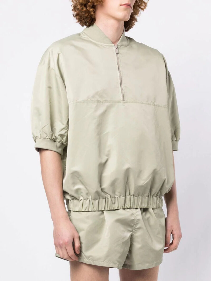 FEAR OF GOD ESSENTIALS  half-zip band-collar sweatshirt