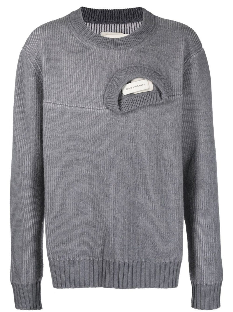 Feng Chen Wang  deconstructed ribbed jumper