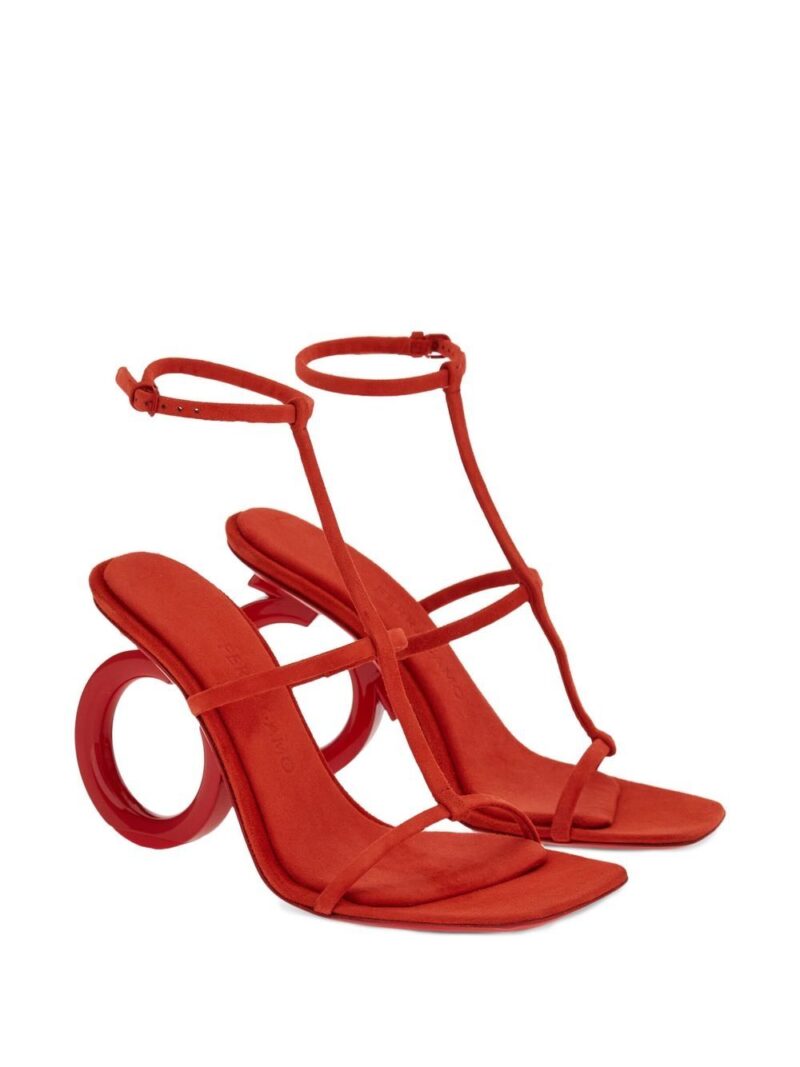 Ferragamo  Elina 105mm suede sandals