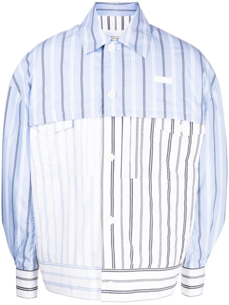 Feng Chen Wang  layered striped jacket