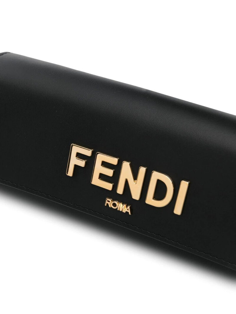 FENDI  logo-detail leather mini bag