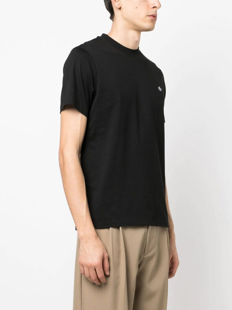 SANDRO  Cross-embroidered short-sleeve T-shirt